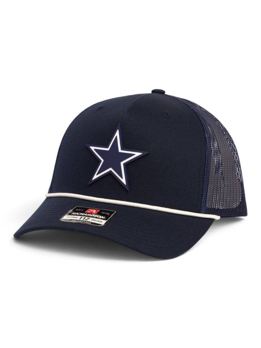 Dallas Cowboys 3D Snapback Trucker Rope Hat- Navy/ White